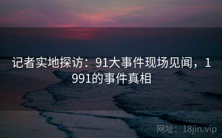 记者实地探访：91大事件现场见闻，1991的事件真相