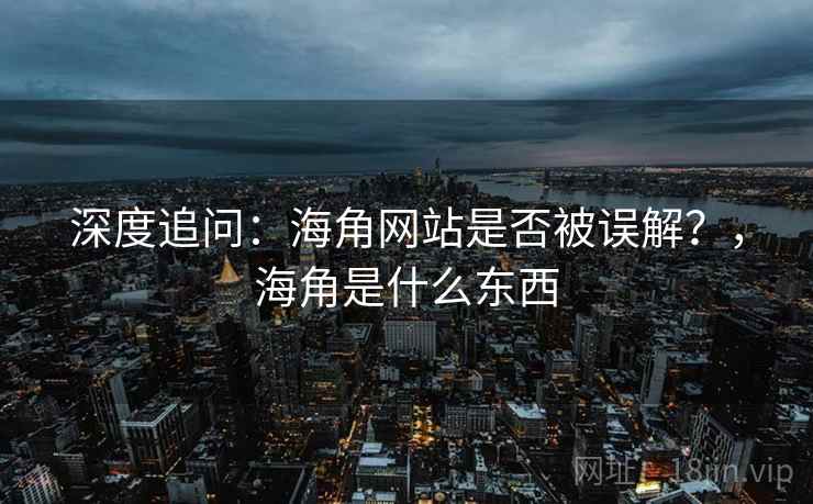 深度追问：海角网站是否被误解？，海角是什么东西