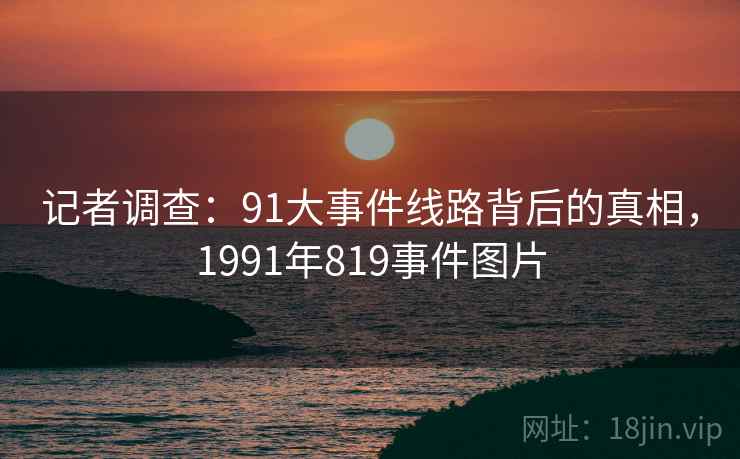 记者调查：91大事件线路背后的真相，1991年819事件图片