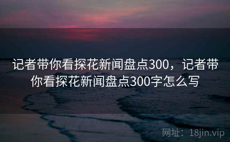 记者带你看探花新闻盘点300，记者带你看探花新闻盘点300字怎么写